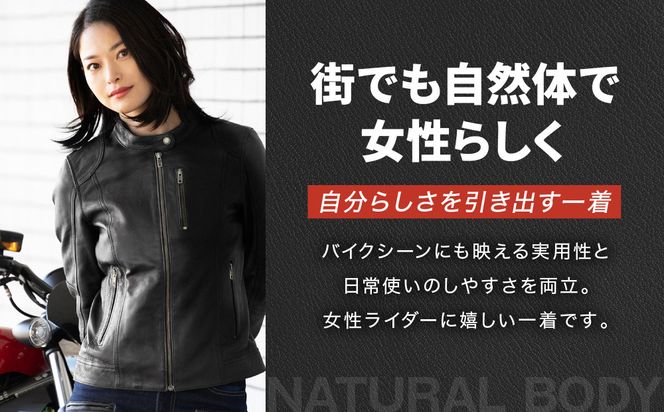 【デグナー】レディースレザージャケット[FR20SJ-9] ブラック Lサイズ｜バイク バイクギア バイク用品 バイクグッズ 人気ブランド［ 京都 バイクギア ブランド レザージャケット 革ジャン レディース おしゃれ かっこいい 人気 おすすめ ジャケット 革 レザー ヴィンテージ ツーリング ライダー バイカー 送料無料 ふるさと納税 ］ 261009_A-JR132VC03
