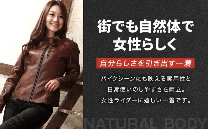 【デグナー】レディースレザージャケット[FR20SJ-9] ブラウン Mサイズ｜バイク バイクギア バイク用品 バイクグッズ 人気ブランド［ 京都 バイクギア ブランド レザージャケット 革ジャン レディース おしゃれ かっこいい 人気 おすすめ ジャケット 革 レザー ヴィンテージ ツーリング ライダー バイカー 送料無料 ふるさと納税 ］ 261009_A-JR133VC02