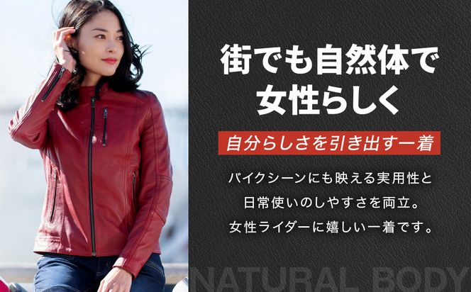 【デグナー】レディースレザージャケット[FR20SJ-9] レッド Sサイズ｜バイク バイクギア バイク用品 バイクグッズ 人気ブランド［ 京都 バイクギア ブランド レザージャケット 革ジャン レディース おしゃれ かっこいい 人気 おすすめ ジャケット 革 レザー ヴィンテージ ツーリング ライダー バイカー 送料無料 ふるさと納税 ］ 261009_A-JR135VC01