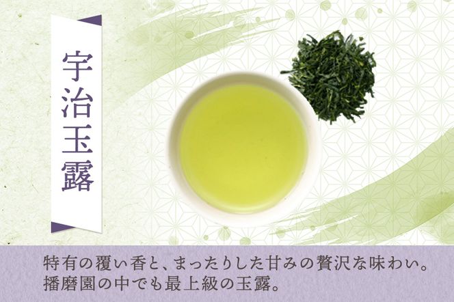 有機宇治茶味わいセット 〈 有機 オーガニック 無農薬 玉露 煎茶 上煎茶 緑茶 茶葉 お茶葉 お茶 茶 最上級 産地直送 飲料 加工食品 〉 