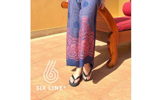 海にかえる生分解性の国産ビーチサンダル「SIX LINE」☆小田原城型フローティングキーホルダー付き ソール：カーキ×鼻緒：グレー・27cm【高島屋選定品】 142069_CQA005VC05