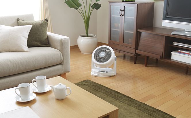 サーキュレーター 首振りタイプ PCF-HM23-W 送風 ホワイト アイリスオーヤマ 