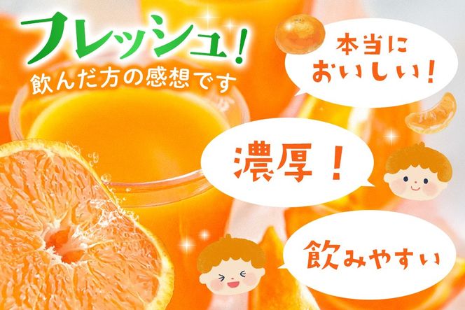 みかん100 1L×6本入り【みかんジュース 蓋付 天然 果汁100％】(H116234)