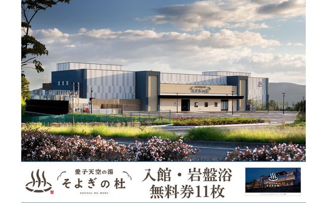 【ふるさと納税】愛子天空の湯 そよぎの杜 入館・岩盤浴無料券11枚　温泉 露天風呂 サウナ 日帰り 天然温泉 観光 旅行 旅 回数券 入浴券 仙台市　 041009_HR002