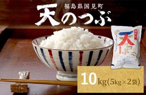 【令和8年産】米　国見町産　天のつぶ  10kg　5kg×2袋 ※2026年10月～発送