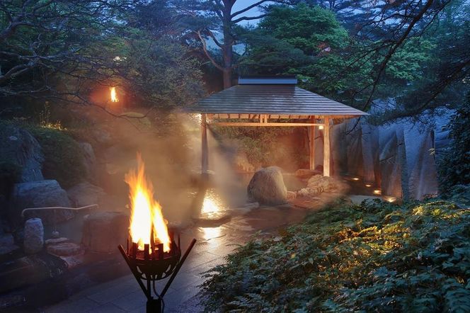 【篝火の湯　緑水亭】平休日1泊2食付 ペア宿泊券《【さくら館】和室10畳》【仙台市 宿泊 チケット】 041009_FU003