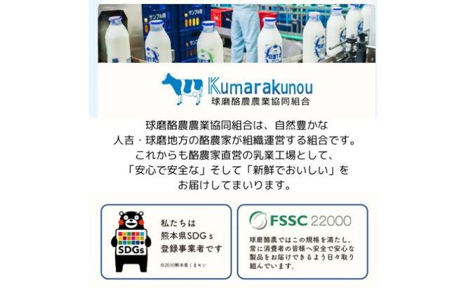 球磨の恵み のむヨーグルト ( 砂糖不使用 ) 10本 セット 【配送不可：沖縄県、離島】