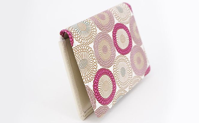 パスケース 笠菊 桃花 文庫屋大関 名刺入れ カードホルダー 名刺ケース 名刺ホルダー カード入れ 定期入れ 定期ケース 雑貨 生活雑貨 小物 革小物 革製品 本革 日用品 民芸品 工芸品 東京 東京都 墨田区