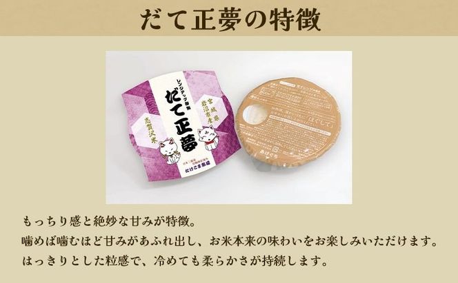 【 令和7年産 】レトルト だて正夢 志賀沢米 レンジアップごはん 20個 セット レトルト食品 パックご飯 パックごはん