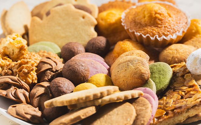 焼き菓子 詰め合わせ クッキー かわいい 個包装 人気 詰め合わせ ギフト お菓子と雑貨おひさん マドレーヌ5個とクッキー14袋 合計67枚以上セット - 手作り 焼き菓子 詰合せ 小袋 分けやすい おすそ分け おやつ oh-0010