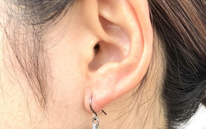 【※使用しない※】組紐ピアスモンキー八千代金 