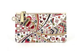 【文庫屋大関】すっきりカードケース　グロッシーハート【皮革工芸品】 ファッション小物 雑貨 フラグメントケース 小銭入れ付き 収納 スマート 日本製 