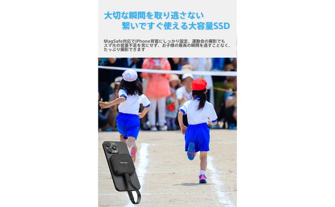 MagSafe対応 ポータブルSSD NX-P2MG 1TB 141305_KE44