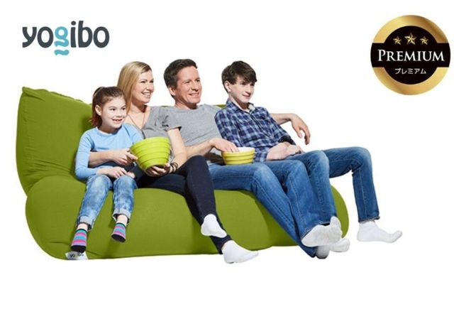 Yogibo Giga Max Premium（ヨギボー ギガ マックス プレミアム）＜ライムグリーン＞【ビーズクッション ビーズ 座椅子 椅子 クッション ビーズソファー ビーズソファ 新生活 プレゼント インテリア 家具 ベッド ゲーム】-[G762-11]