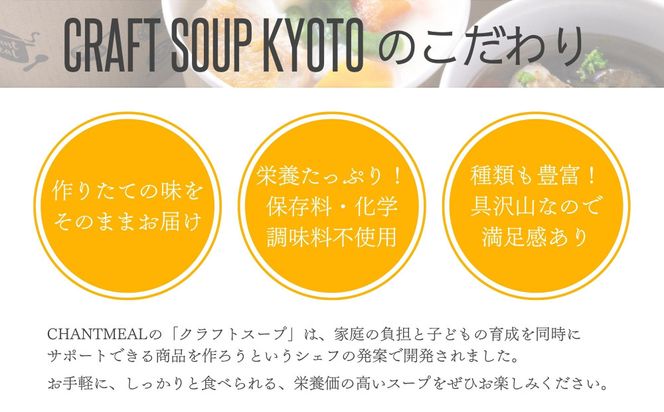 〈12か月定期便〉【CHANTMEAL】クラフトスープKYOTO シェフのおすすめ6種セット 年12回配送 [ 京都 祇園 Restaurant MAEKAWA シェフが作る 冷凍スープ 無添加 便利 人気 おすすめ おいしい お取り寄せ 通販 送料無料 ふるさと納税 ] 261009_B-MM14