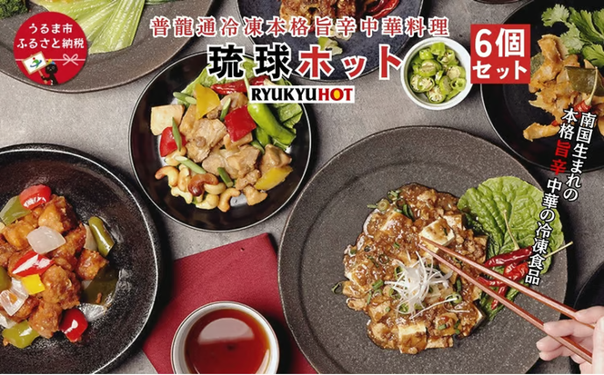 普龍通冷凍本格旨辛中華料理（琉球ホット：冷凍品）6個入り