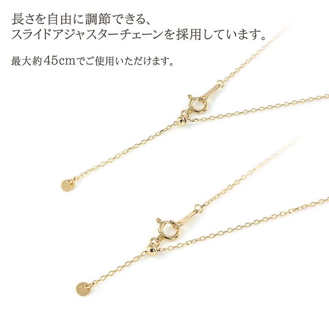 【心葉/京都kokoroba kyoto】K18 天然ダイヤモンド 葵×ハートモチーフネックレス 261009_B-WV05