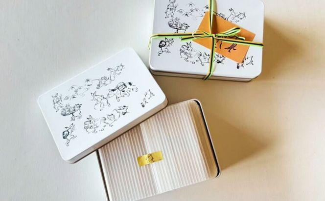 【河久】オリジナル鳥獣戯画缶入り！てばさき10個入り[ 京都 三条 京料理 割烹 手羽先 からあげ 人気 おすすめ 鳥獣戯画 オリジナル缶 おつまみ 美味しい ギフト プレゼント お取り寄せ 通販 送料無料 ふるさと納税 ] 261009_B-XK01