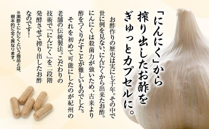 黒にんにくサプリ 紀州伝統製法 特撰黒にんにく酢 100カプセルセット 304018_AB01