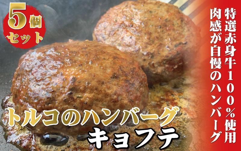 牛100%使用 トルコの本格ハンバーグ 200g×5個セット 肉料理 温めるだけ 惣菜 お手軽 簡単 ギフト 贈り物 ホームパーティー 304018_AG20
