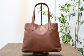 革職人が作った　本革トートバッグ　M　シュリンクブラウン 304018_AX05