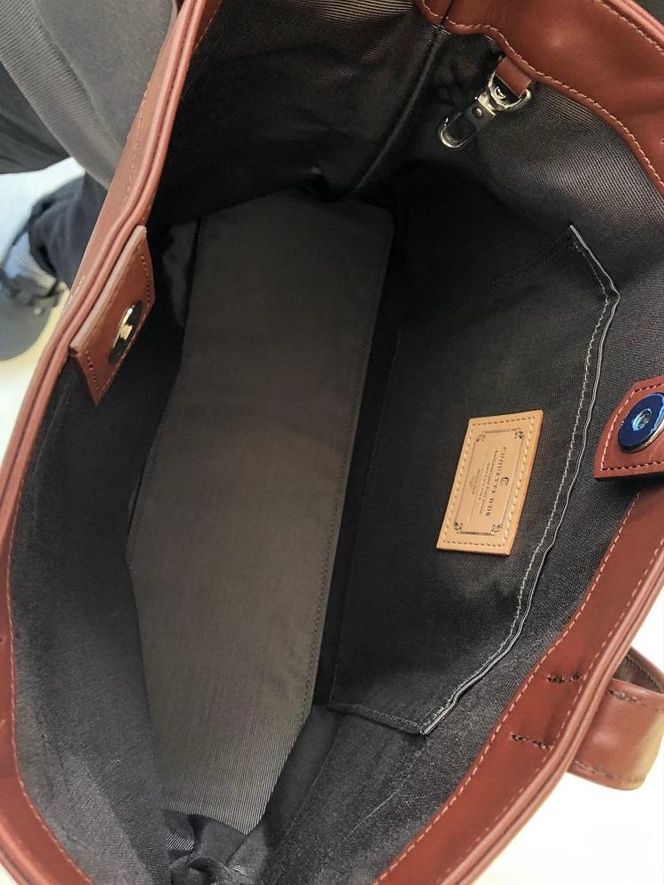 革職人が作った　本革トートバッグ　M　シュリンクブラウン 304018_AX05