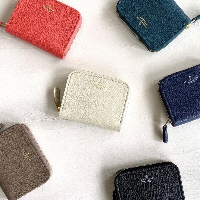 革職人が作る本革コンパクトウォレット【アプリコットピンク】 304018_AX11