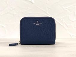 革職人が作る本革コンパクトウォレット【ネイビー】 304018_AX13