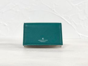革職人が作る本革名刺入れ/Card case【グリーン】 304018_AX16