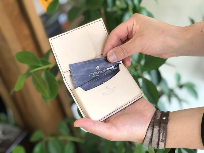 革職人が作る本革名刺入れ/Card case【グリーン】 304018_AX16