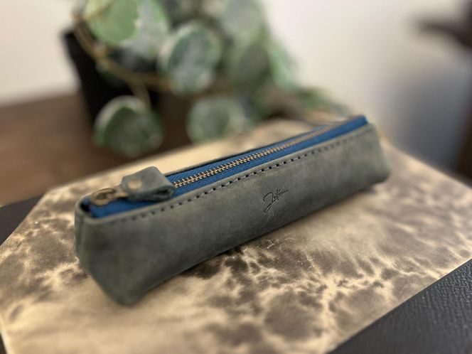 革職人が作る　本革ペンケースS　【ネイビー】 304018_AX22VC03