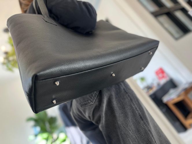 革職人が作った 本革トートバッグ L シュリンクブラック 304018_AX25