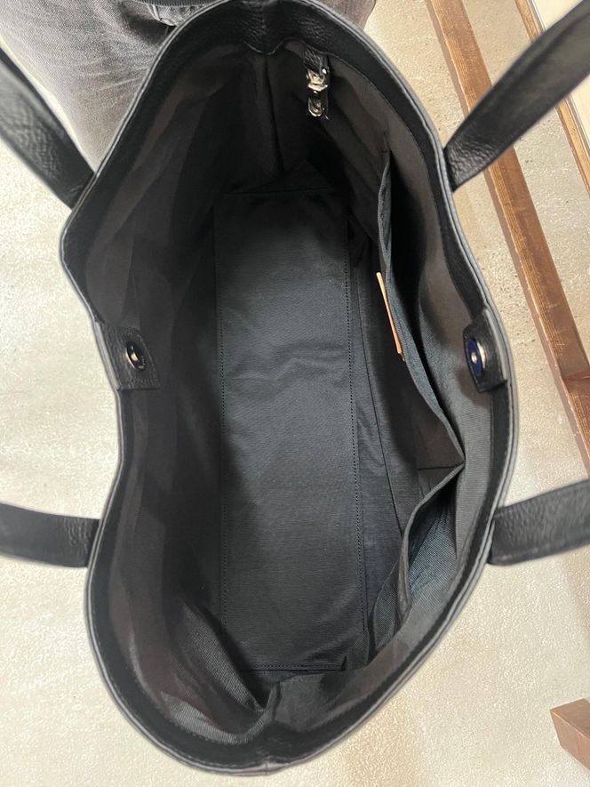 革職人が作った 本革トートバッグ L シュリンクブラック 304018_AX25