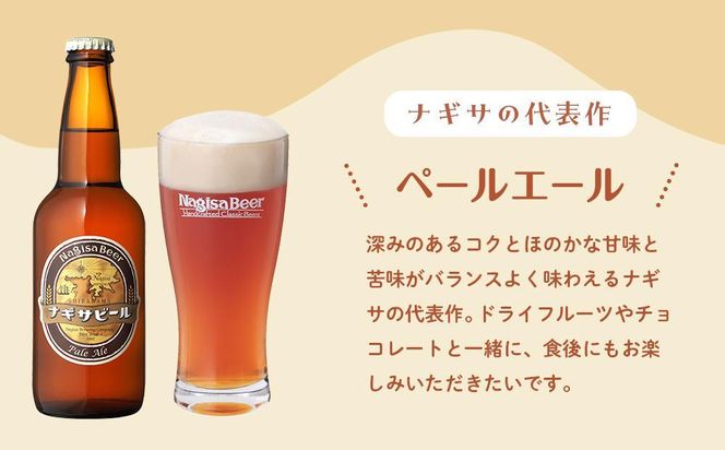 ナギサビールの定番商品2種（330ml×6本）飲み比べセット 304018_B011