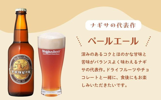 ナギサビールの人気4種（330ml×12本）飲み比べセット （ ペールエール ・ アメリカンウィート ・ みかんエール  ・ インディアペールエール ） 304018_B020