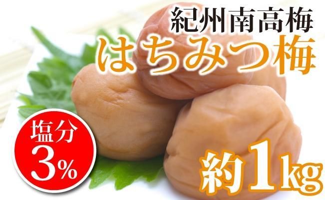 紀州南高梅 はちみつ梅 塩分3%(1キロ) 304018_BQ04