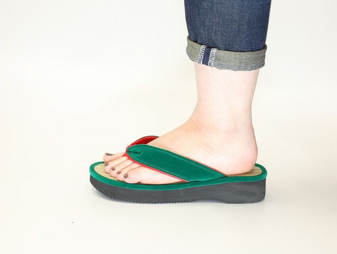 inoca  SETTA　WOMEN【深緑×茜】 304018_BZ002VC09