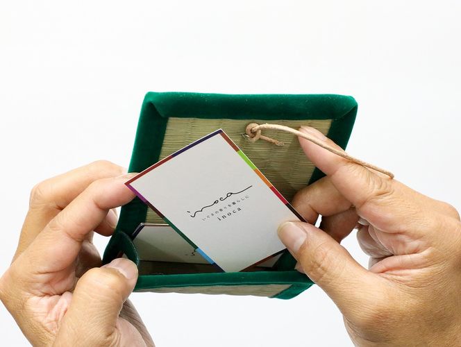 inoca  CASE　CARD【深緑×茜】 304018_BZ004VC09