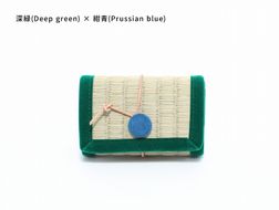 inoca  CASE　CARD【深緑×紺青】 304018_BZ004VC11