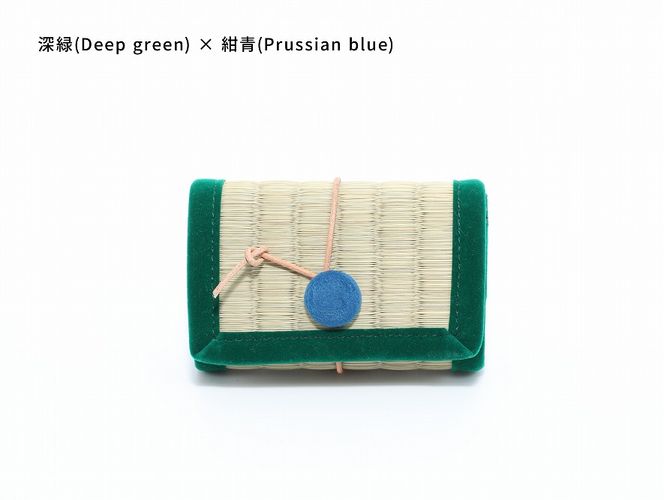 inoca  CASE　CARD【深緑×紺青】 304018_BZ004VC11