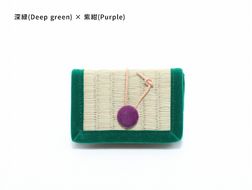 inoca  CASE　CARD【深緑×紫紺】 304018_BZ004VC12