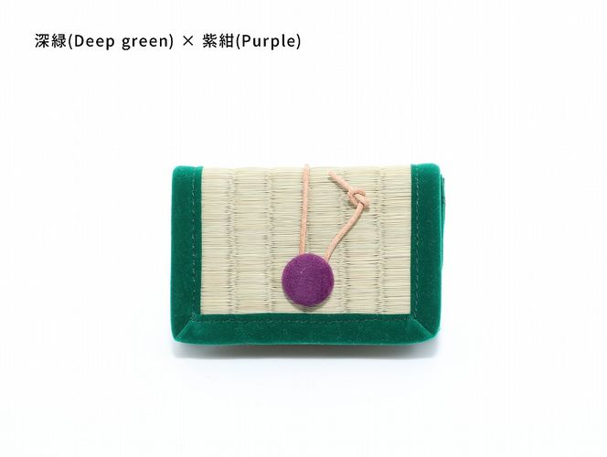 inoca  CASE　CARD【深緑×紫紺】 304018_BZ004VC12