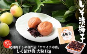 しそ漬け梅　大粒１kg（ポリ容器入り） 304018_D021