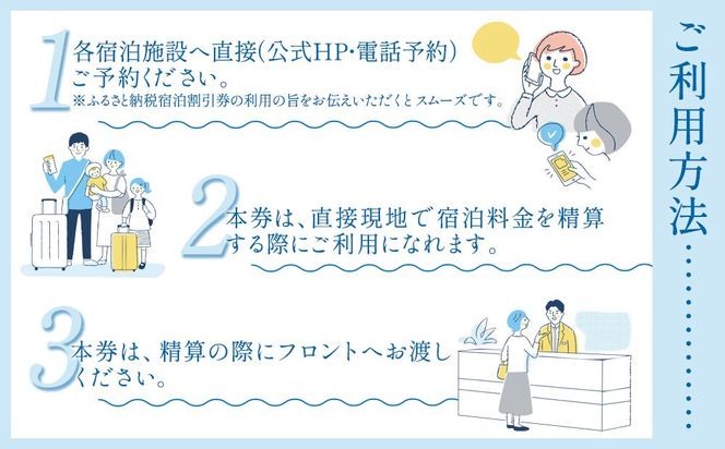 白浜温泉旅館協同組合加盟施設 共通宿泊割引券 3000円相当 304018_DM001