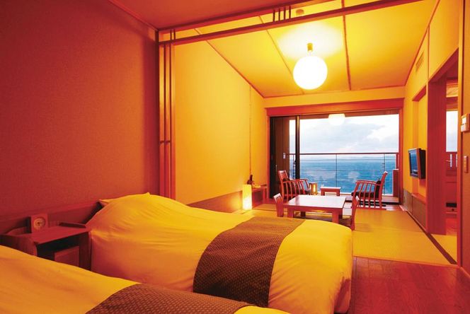 【浜千鳥の湯　海舟（共立リゾート）】平休日1泊2食付ペア宿泊券《暁の抄露天風呂付和洋室》 304018_JTBG009