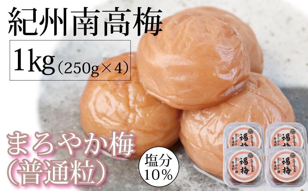 紀州南高梅 250g×4 塩分 10% はちみつ梅干 まろやか梅 普通粒[ギフト 化粧箱入り 贈答用] 304018_P008-GFT