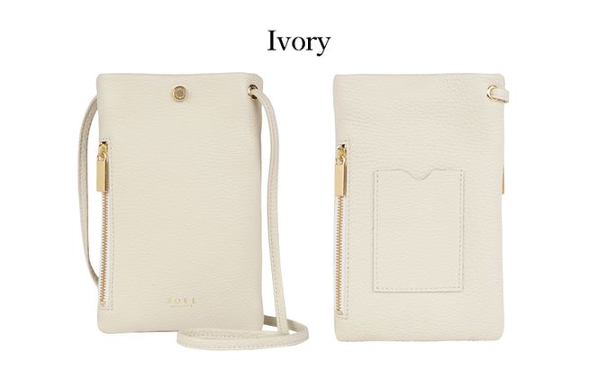 【SOEL】2つのポケットで仕分けのできるスマートフォンポシェット スマホポシェット スマホバッグ ショルダーバッグ イタリアンレザー 財布 カード入れ 東かがわ 雑貨 日用品 ファッション カバン バッグ 