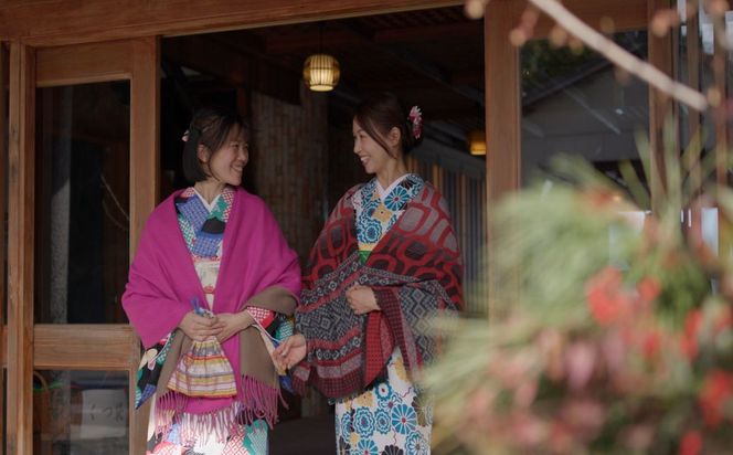むなかた大島五色の旅 「赤」 着物で巡る宗像三女神の旅（3名様）～テーマは【祈り】～【DMOむなかた】_HA2108 宗像大島 体験 チケット 宗像三女神 着物 福岡県宗像市 宗像市 福岡 宗像