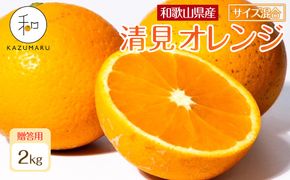 贈答用 森本農園の手選別 厳選清見オレンジ 約2kg 和歌山県産 サイズ混合 ［北海道・沖縄・離島配送不可］［2026年2月上旬から5月中旬頃順次発送予定］［RN88］ 303446_DJ90088