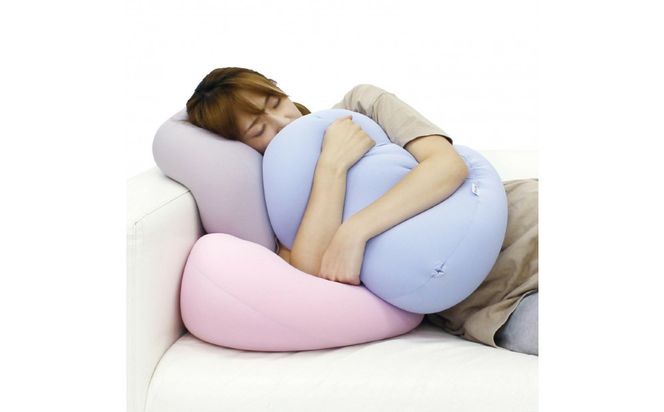 雲にさわる夢クッション ミストグレー 312011_EM009VC05